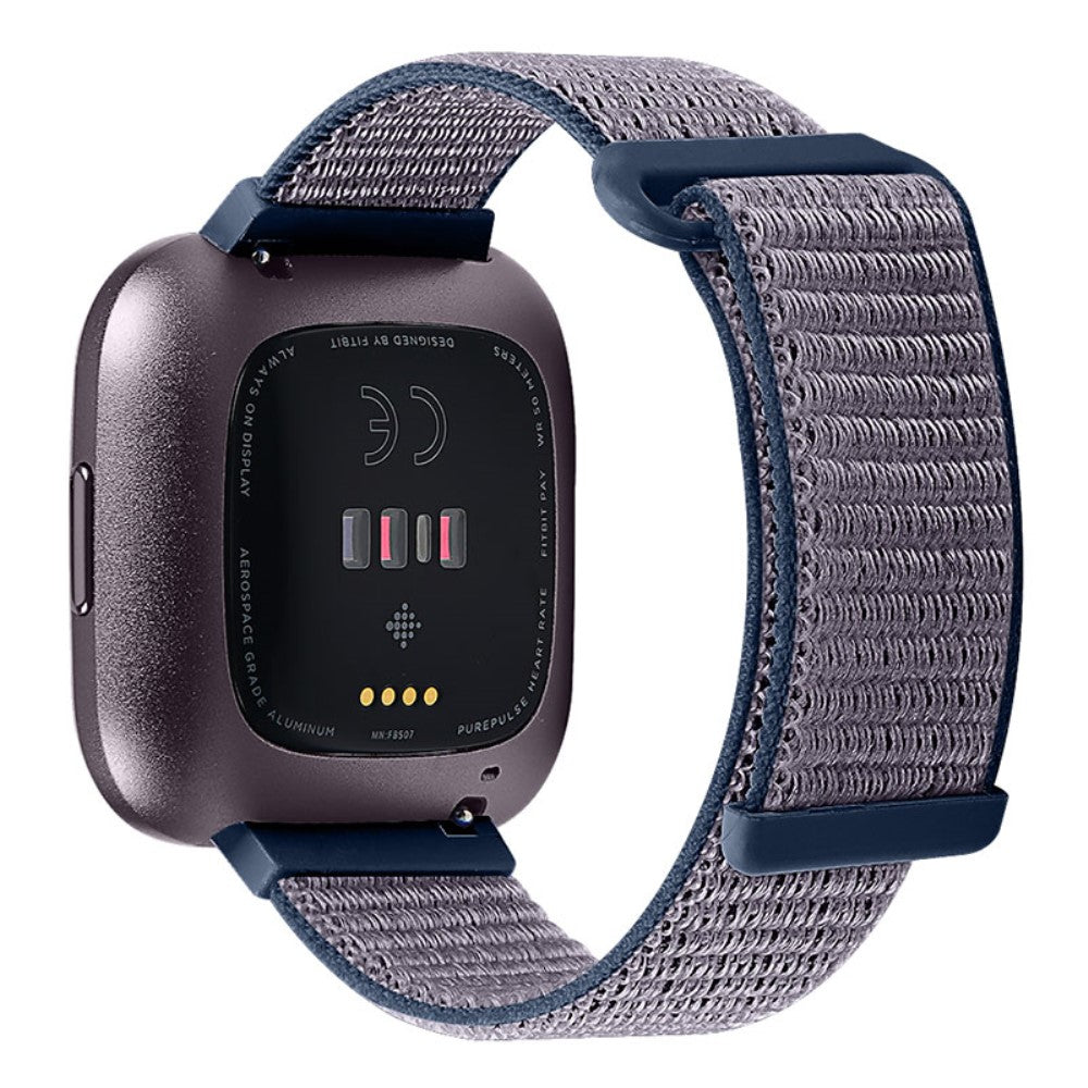 Blå Fitbit Versa Lite Stof Urrem#serie_3