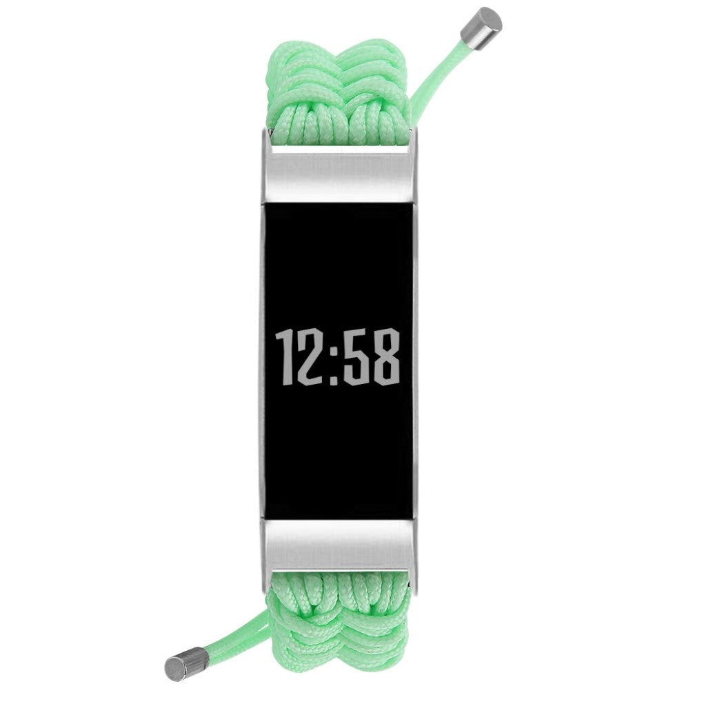 Meget skøn Fitbit Charge 3 / Fitbit Charge 4 Nylon Rem - Grøn#serie_1