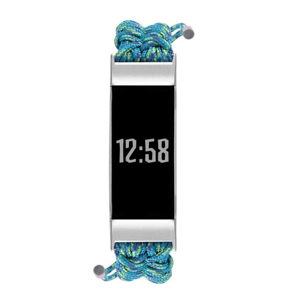 Meget skøn Fitbit Charge 3 / Fitbit Charge 4 Nylon Rem - Grøn#serie_6