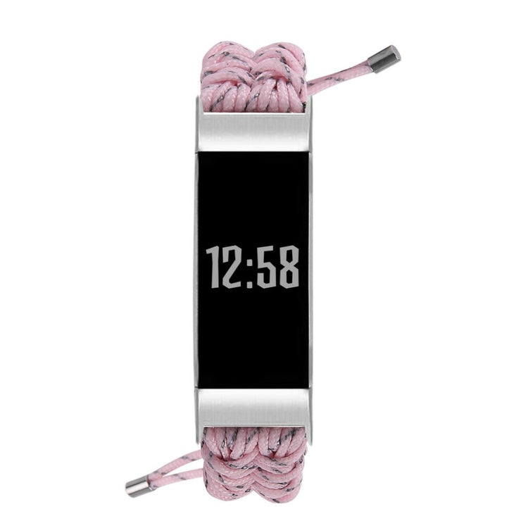 Meget skøn Fitbit Charge 3 / Fitbit Charge 4 Nylon Rem - Pink#serie_8