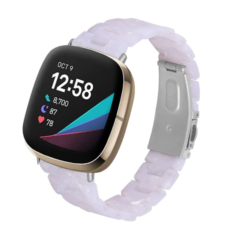 Vildt fint Fitbit Versa 3 / Fitbit Sense  Rem - Hvid#serie_14