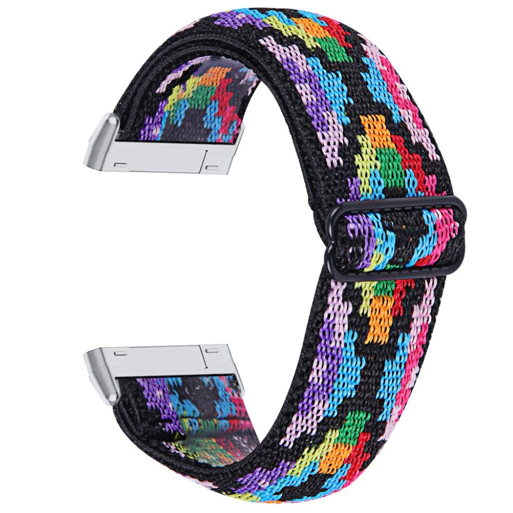 Helt vildt rart Fitbit Versa 3 / Fitbit Sense Nylon Rem - Flerfarvet#serie_14