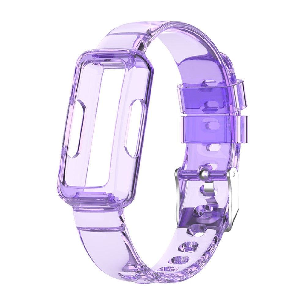 Vildt fed Universal Fitbit Silikone Rem - Lilla#serie_7