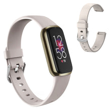Super hårdfør Fitbit Luxe Silikone Rem - Størrelse: S - Brun#serie_2