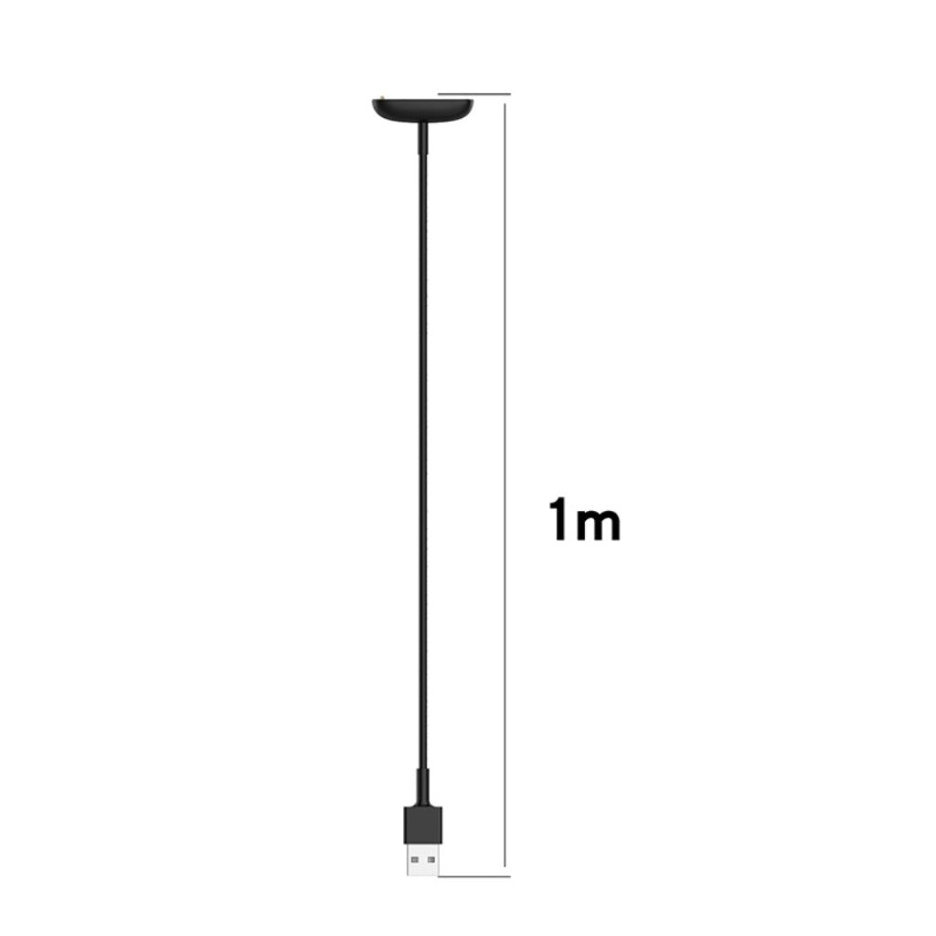 1m Fitbit Luxe    USB Opladningskabel - Sort#serie_1