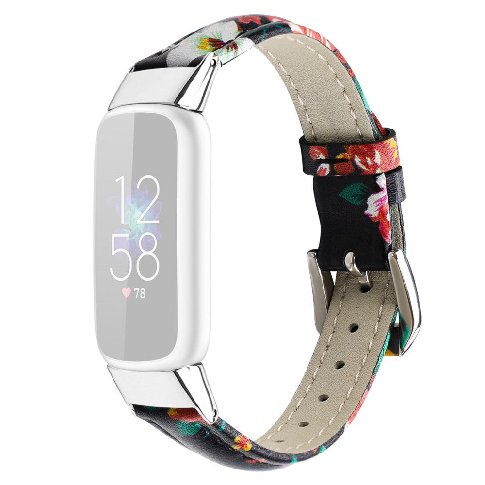 Meget fantastisk Fitbit Luxe Ægte læder Rem - Størrelse: L - Flerfarvet#serie_7