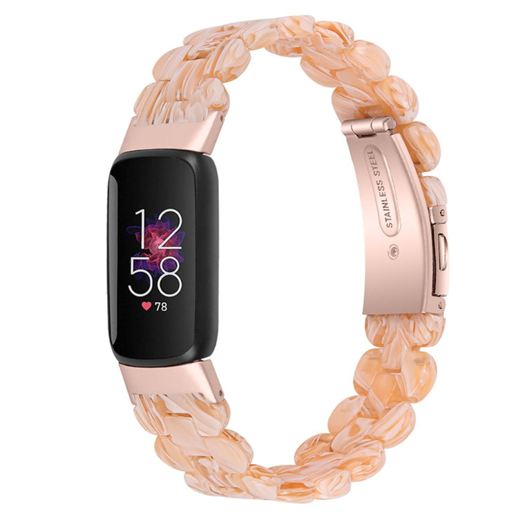 Meget elegant Fitbit Luxe Plastik Rem - Gul#serie_11