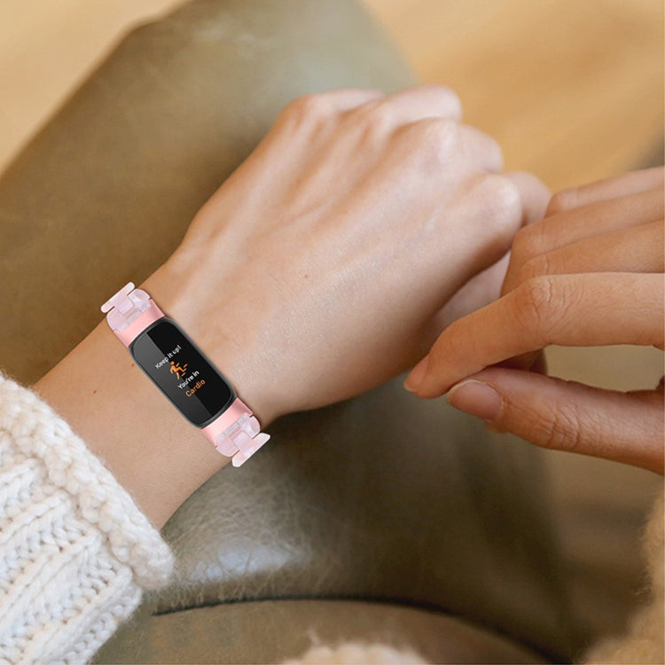 Meget elegant Fitbit Luxe Plastik Rem - Pink#serie_4