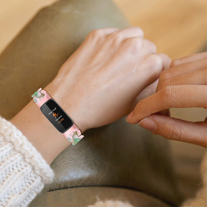 Meget elegant Fitbit Luxe Plastik Rem - Pink#serie_5