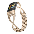 Mega luotettava Fitbit Charge 5 Metalli ja Strassit Ranneke