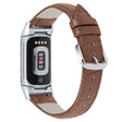 Muodikas Fitbit Charge 5 Aitoa nahkaa Ranneke