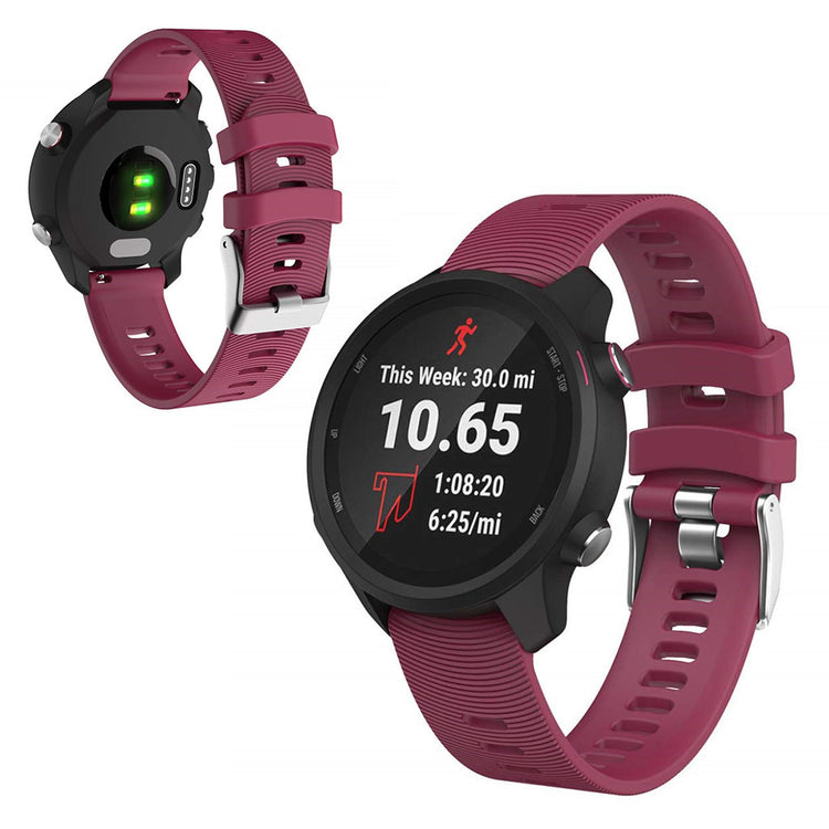 Mega smuk Universal Garmin Silikone Rem - Lilla#serie_4