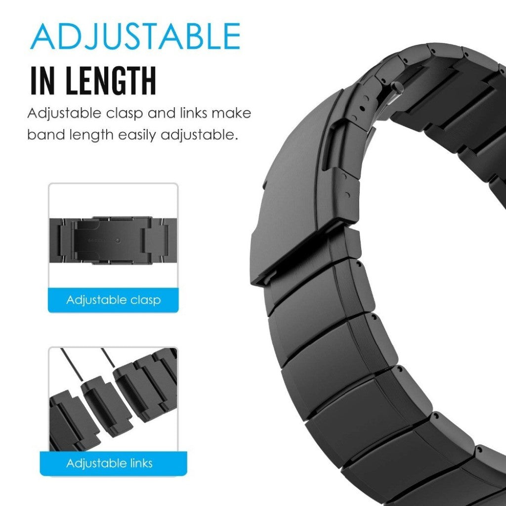 Yndigt Universal Garmin Metal Rem - Sort#serie_1