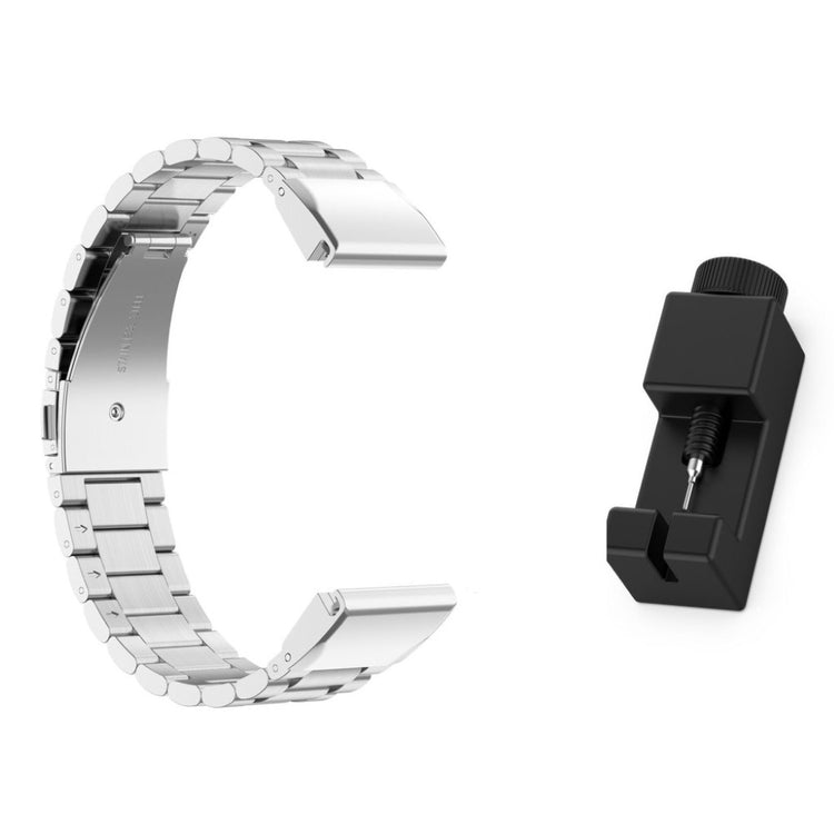 Nydelig Universal Garmin Metal Rem - Sølv#serie_087