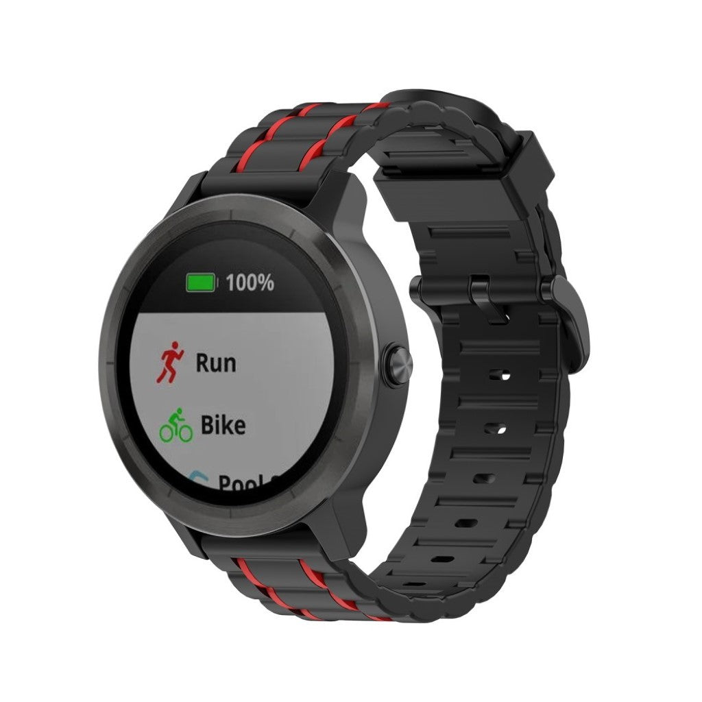 Rigtigt cool Universal Garmin Silikone Rem - Rød#serie_1