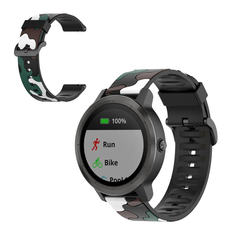  Garmin Vivoactive 3 / Garmin Forerunner 245 Silikone Rem - Grøn#serie_2