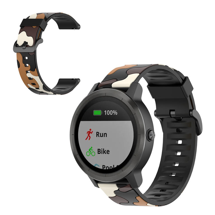  Garmin Vivoactive 3 / Garmin Forerunner 245 Silikone Rem - Brun#serie_4