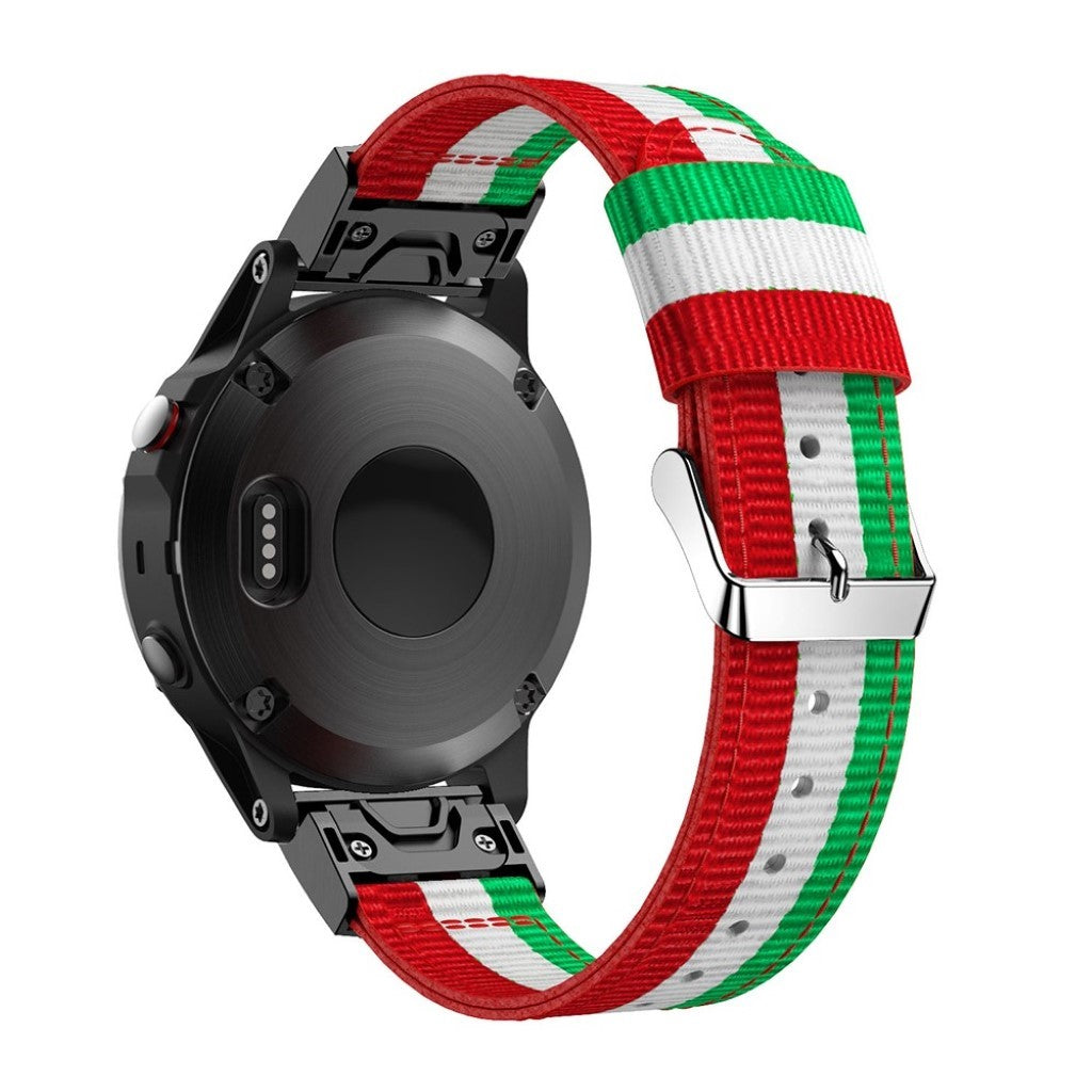 Helt vildt skøn Garmin Fenix 5 Nylon Rem - Flerfarvet#serie_4