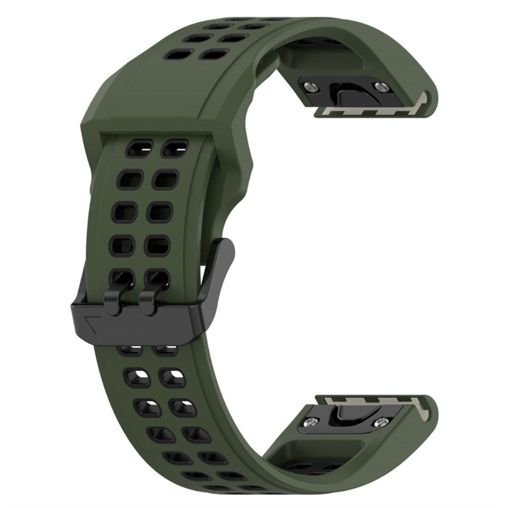 Slidstærk Universal Garmin Silikone Rem - Grøn#serie_6