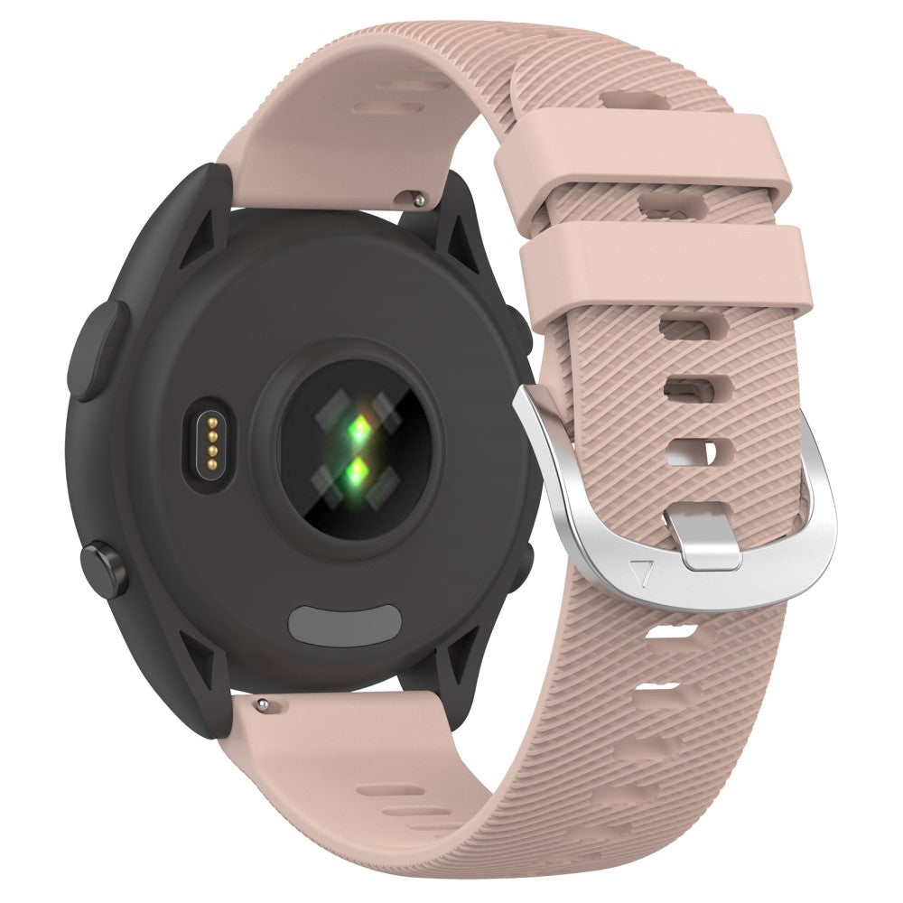 Stilfuld Silikone Rem passer til Garmin Forerunner 256S - Pink#serie_8