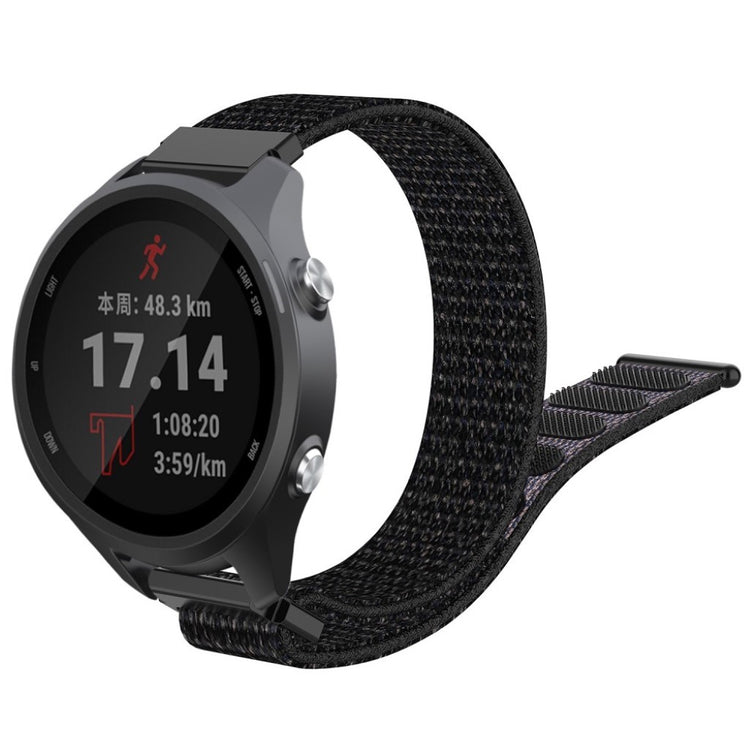 Helt vildt nydelig Garmin Forerunner 245 Nylon Rem - Sort#serie_1