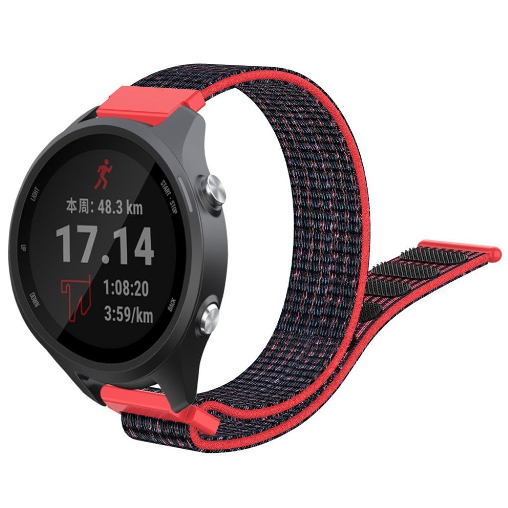 Helt vildt nydelig Garmin Forerunner 245 Nylon Rem - Sort#serie_3