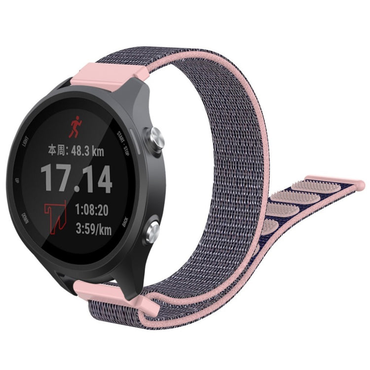 Helt vildt nydelig Garmin Forerunner 245 Nylon Rem - Sølv#serie_5