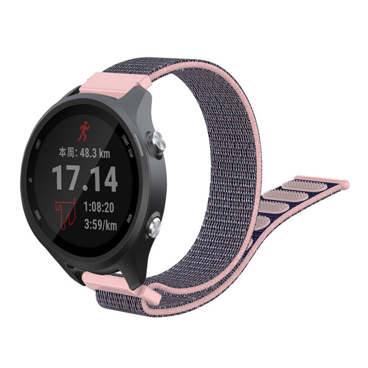 Helt vildt nydelig Garmin Forerunner 245 Nylon Rem - Sølv#serie_5