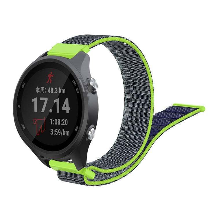 Helt vildt nydelig Garmin Forerunner 245 Nylon Rem - Grøn#serie_7