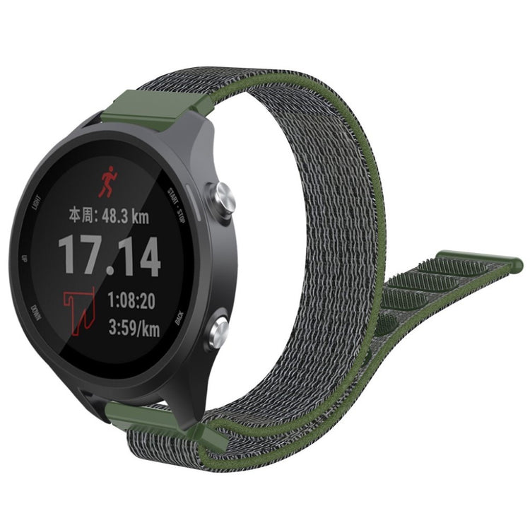 Helt vildt nydelig Garmin Forerunner 245 Nylon Rem - Sølv#serie_8