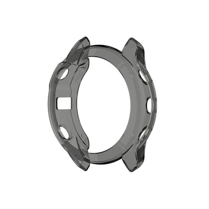 Garmin Fenix 6X / Garmin Fenix 6X Pro Gennemsigtig Silikone Bumper  - Sort#serie_3