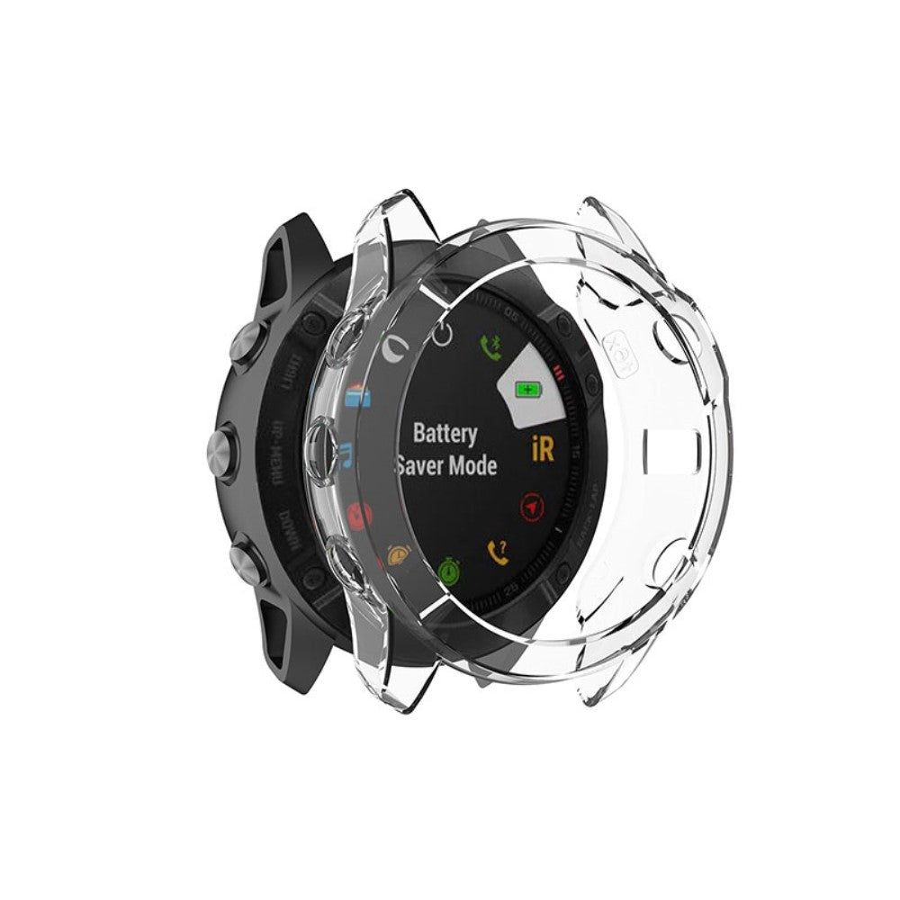 Garmin Fenix 6X / Garmin Fenix 6X Pro Gennemsigtig Silikone Bumper  - Gennemsigtig#serie_4