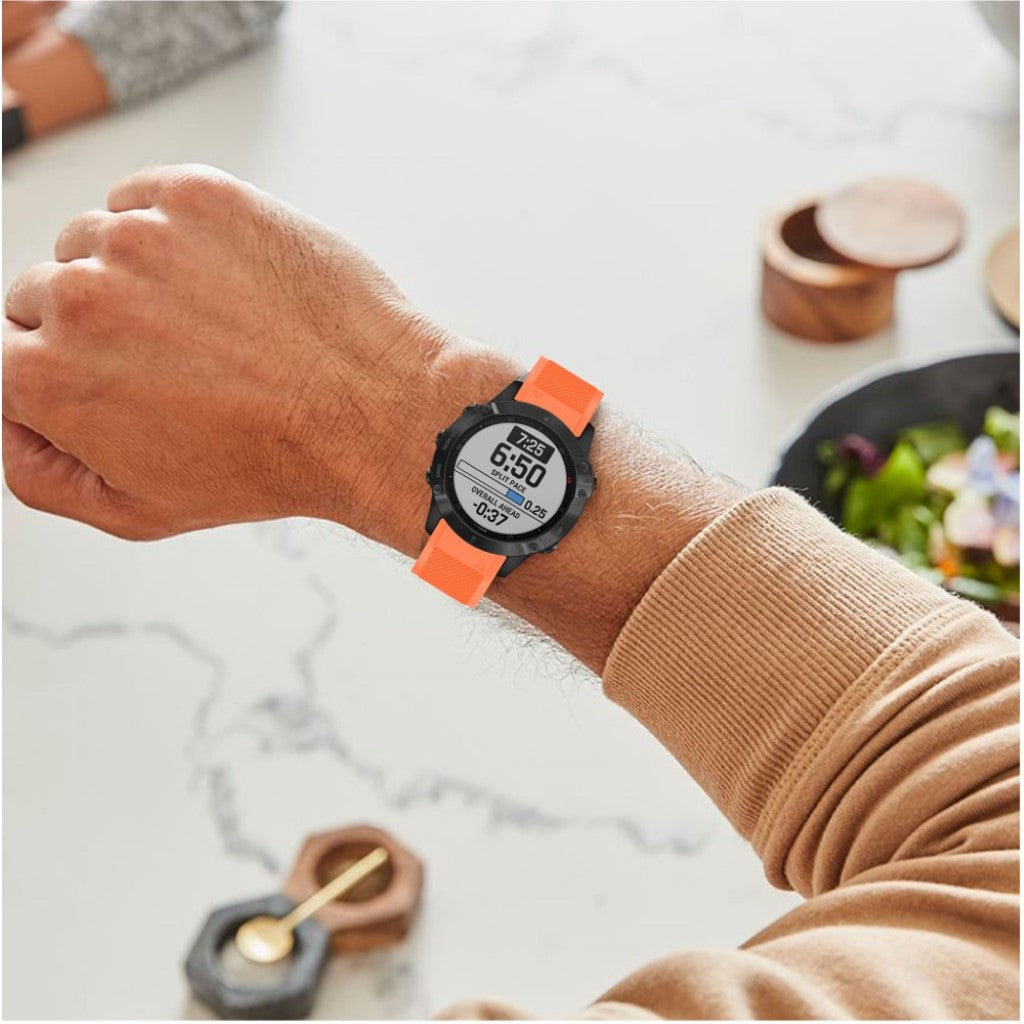 Meget fed Garmin Fenix 6 Silikone Rem - Orange#serie_5