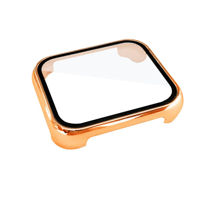 Super Flot Oppo Watch 2 (46mm) Cover med Skærmbeskytter i Plastik og Hærdet Glas - Guld#serie_3