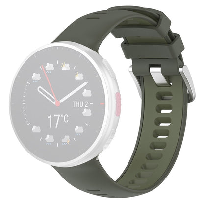 Super hårdfør Polar Vantage V2 Silikone Rem - Grøn#serie_3