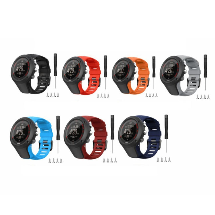 Super cool Suunto Ambit2 Silikone Rem - Sort#serie_1