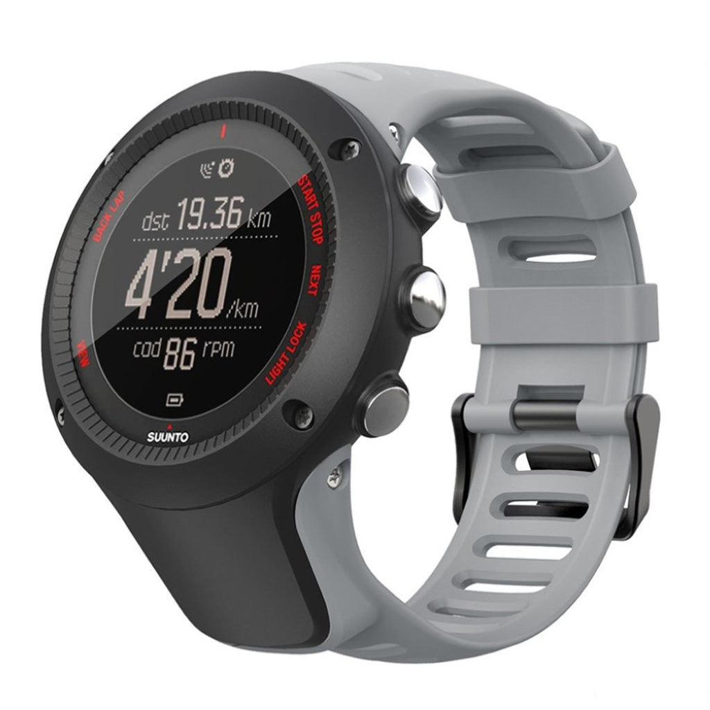 Super cool Suunto Ambit2 Silikone Rem - Sølv#serie_2