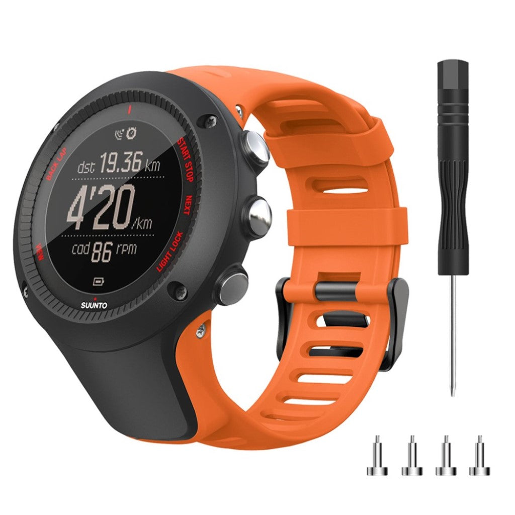 Super cool Suunto Ambit2 Silikone Rem - Orange#serie_5