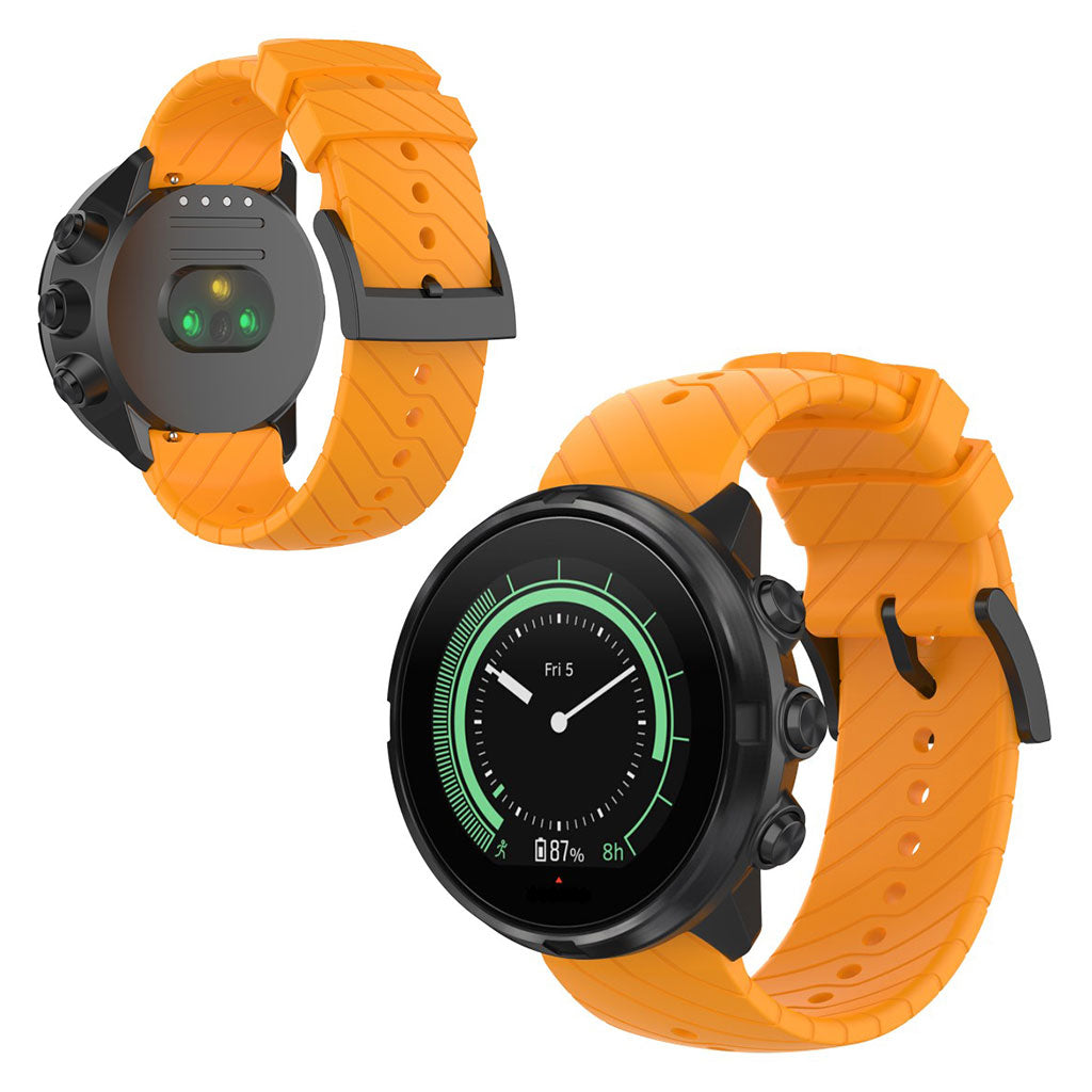 Super pænt Suunto 9 Silikone Rem - Gul#serie_5