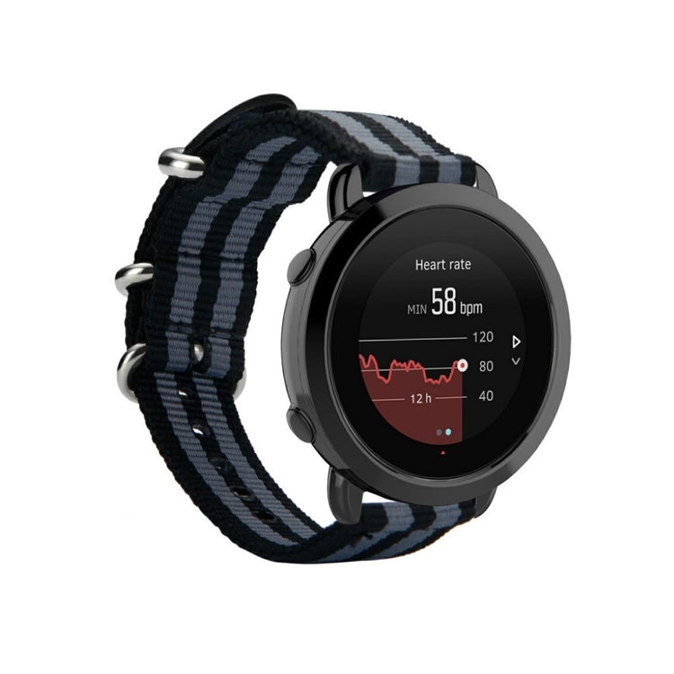 Super nydelig Suunto 3 Nylon Rem - Sort#serie_3