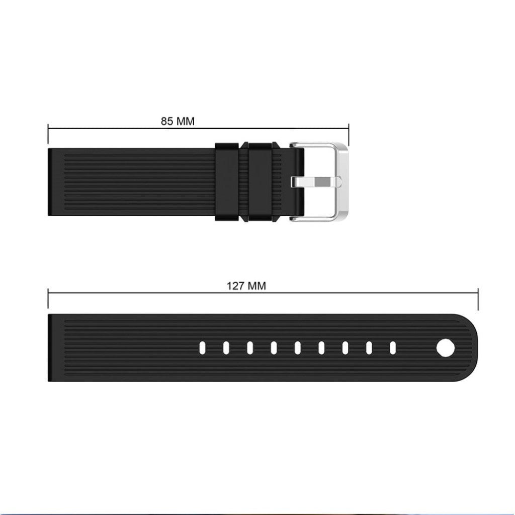 Super cool Amazfit Bip Lite Silikone Rem - Sort#serie_1