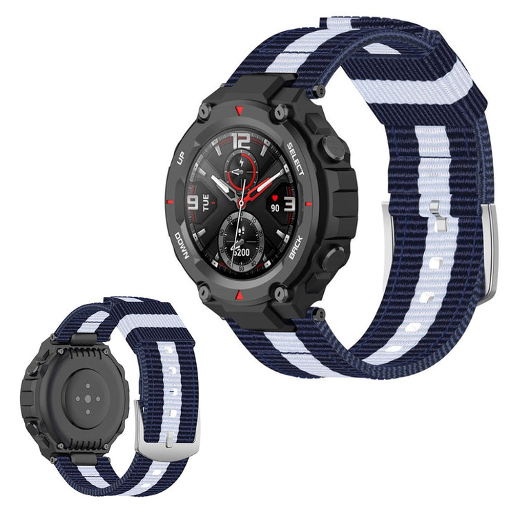 Kønt Amazfit T-Rex Nylon Rem - Blå#serie_8