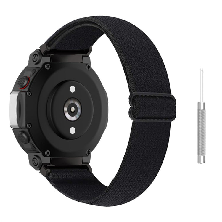 Rigtigt flot Amazfit T-Rex 2 Nylon Rem - Sort#serie_3