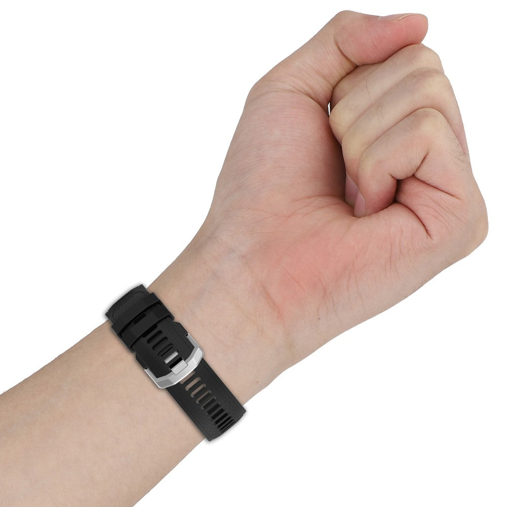 Helt Vildt Godt Silikone Universal Rem passer til Smartwatch - Sort#serie_1