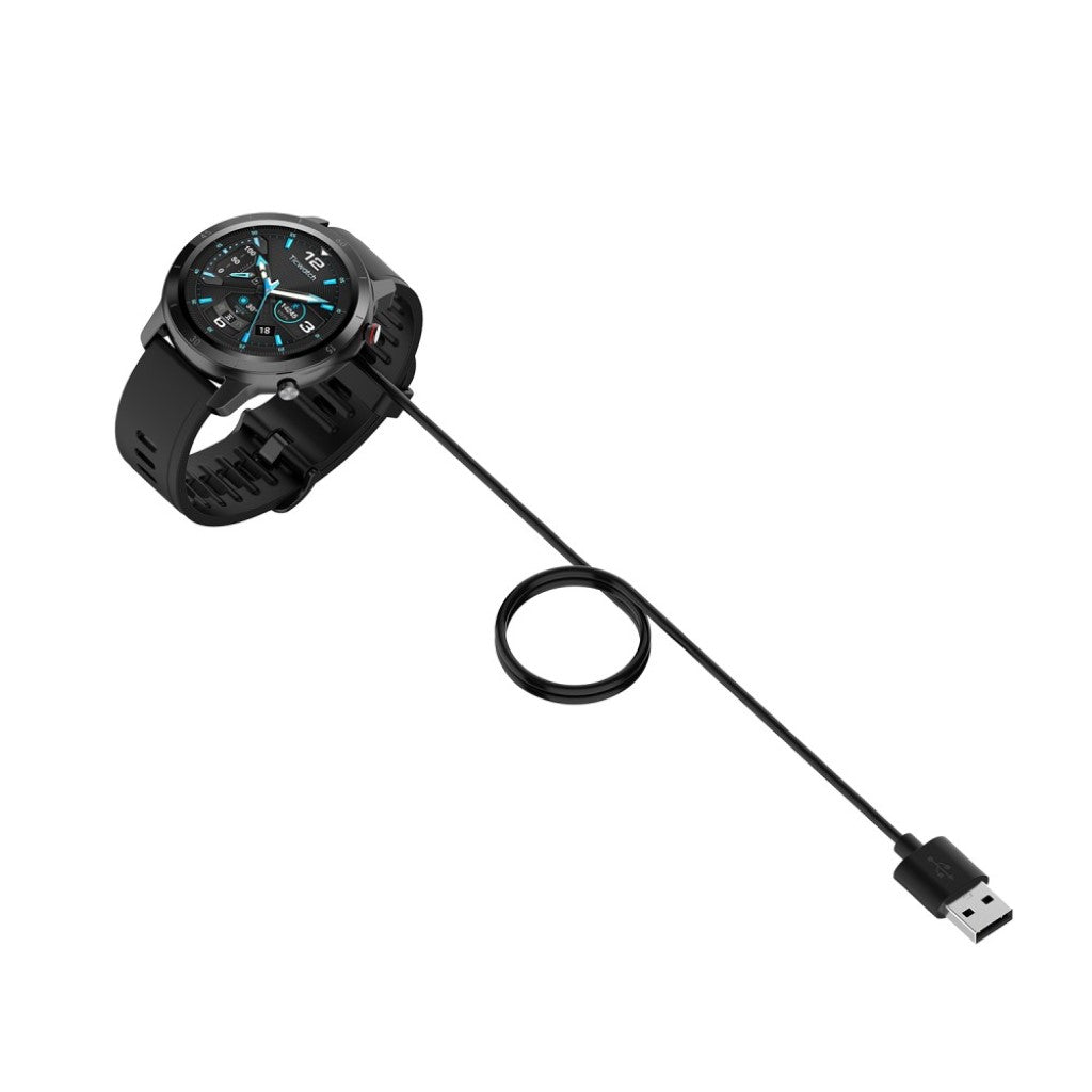 1m TicWatch GTX USB Opladningskabel - Sort#serie_1