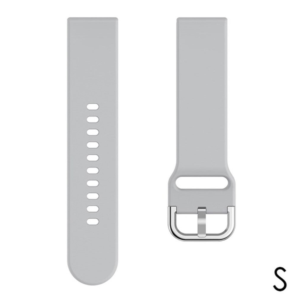 Rigtigt pænt Haylou SmartWatch Silikone Rem - Størrelse: S - Sølv#serie_6