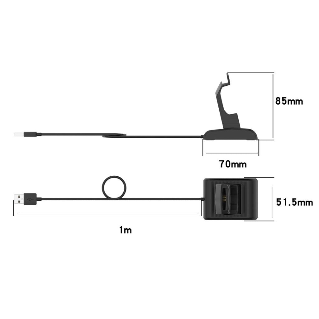 100cm Plastik TecTecTec ULT-G Golf GPS   Ladestation - Sort#serie_1